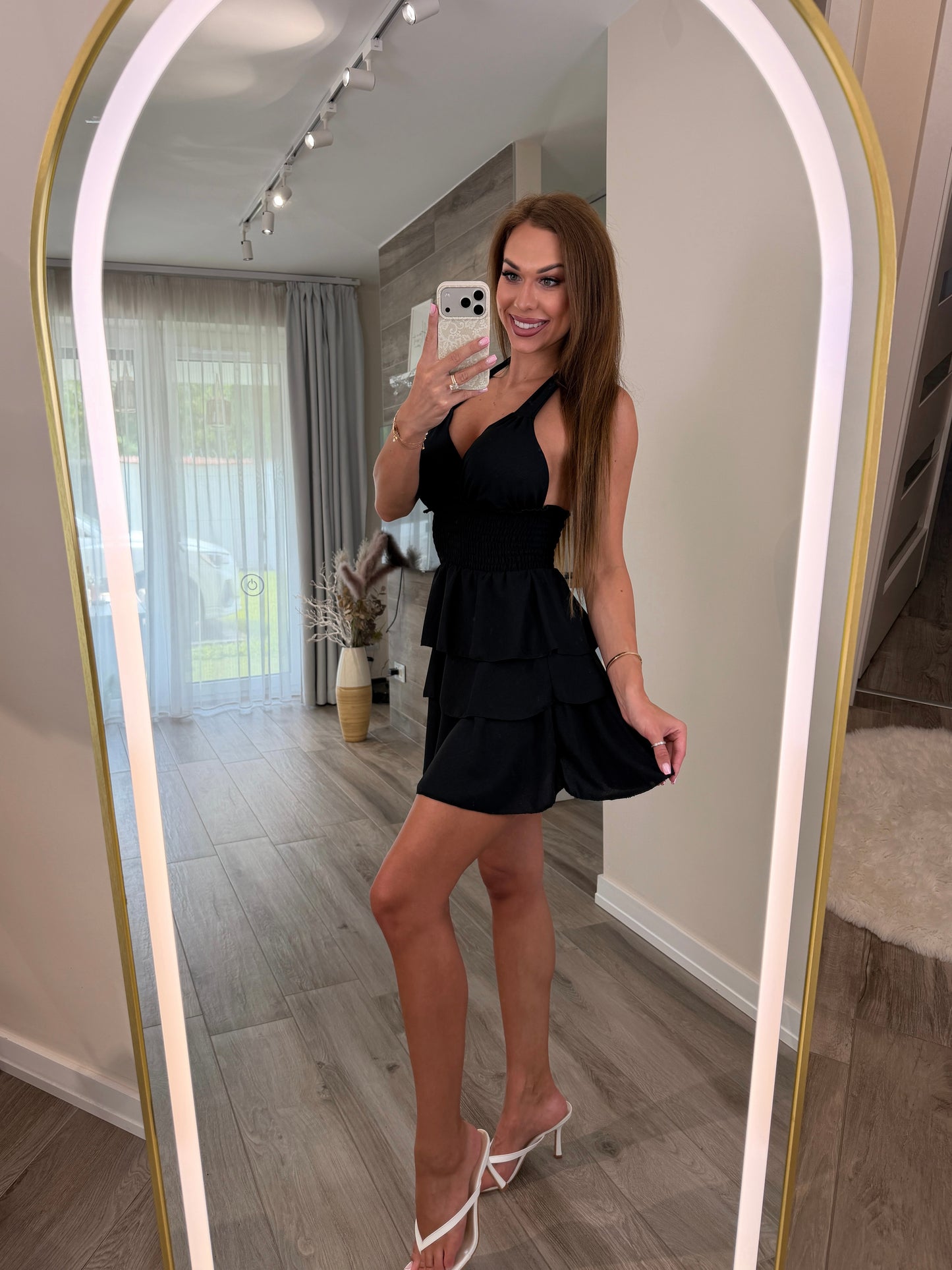 "Saint-Tropez" fekete ruha