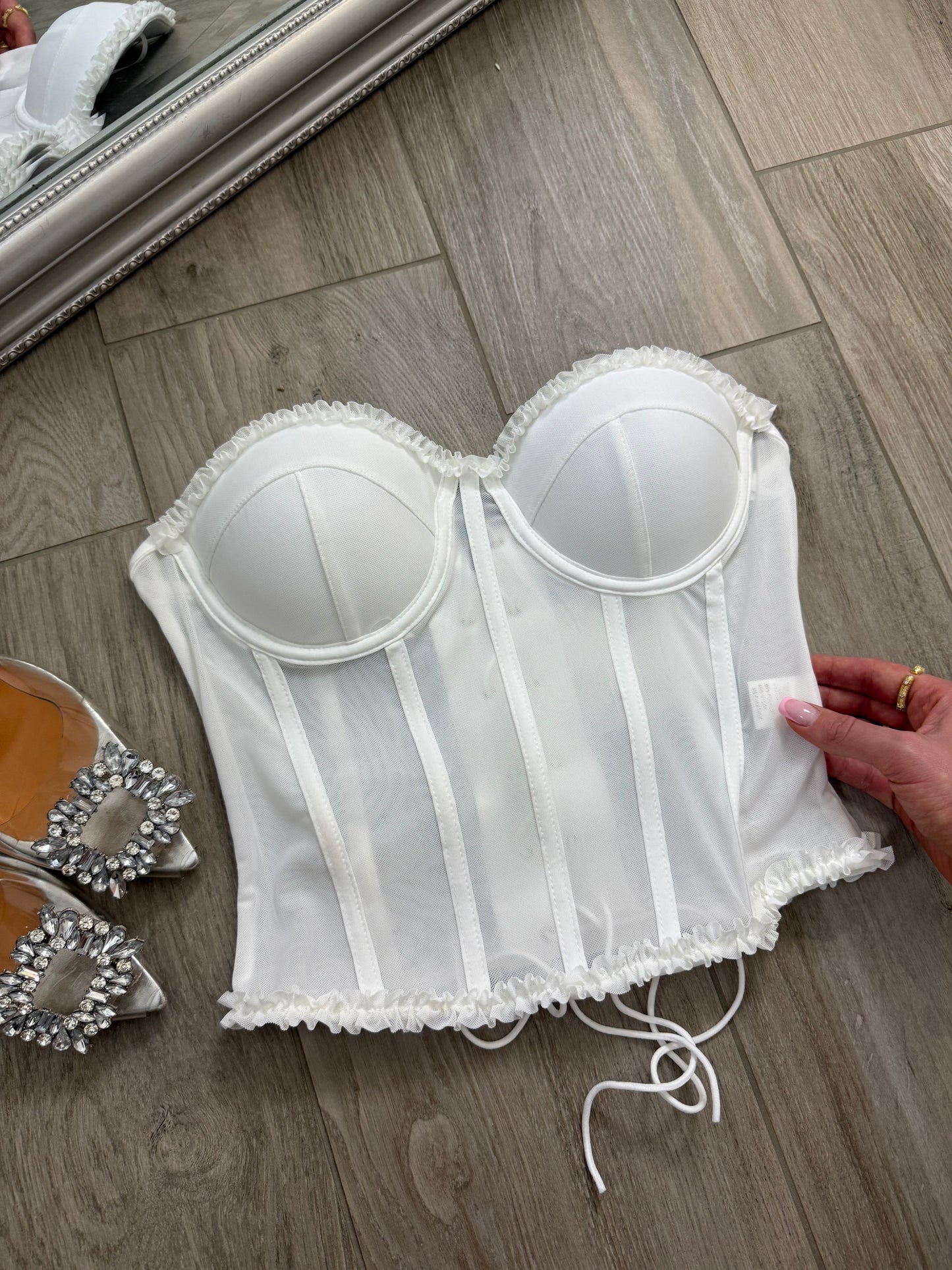 ‘Heavenly Fit' fehér fűző