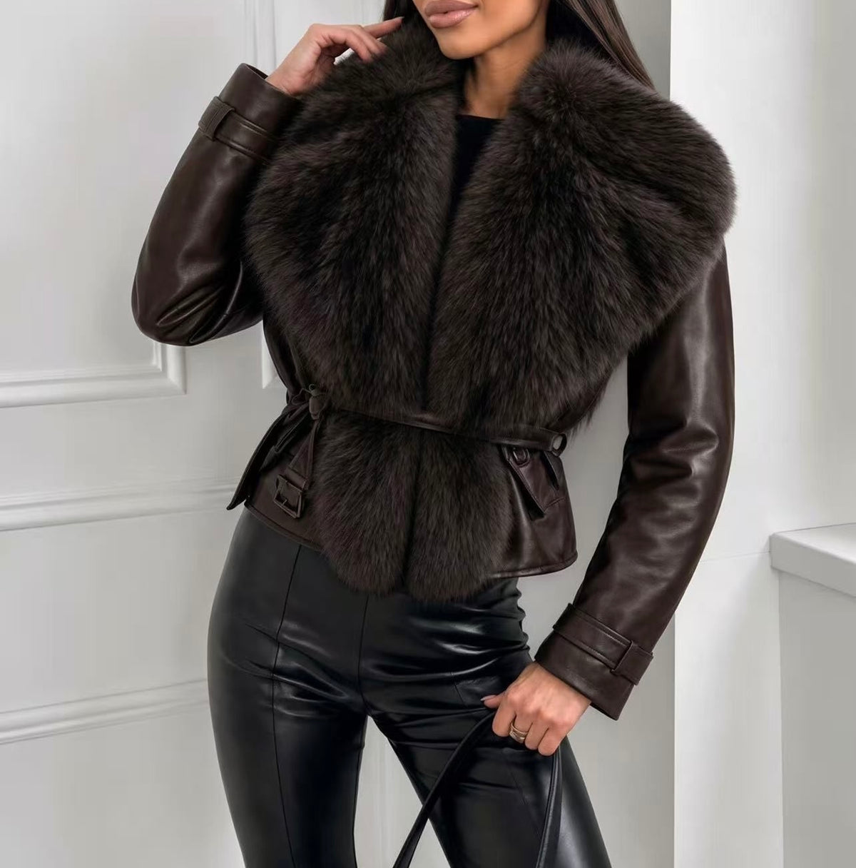 'Fur Ever' barna szőrmés bélelt műbőr kabát PREMIUM-LIMITED