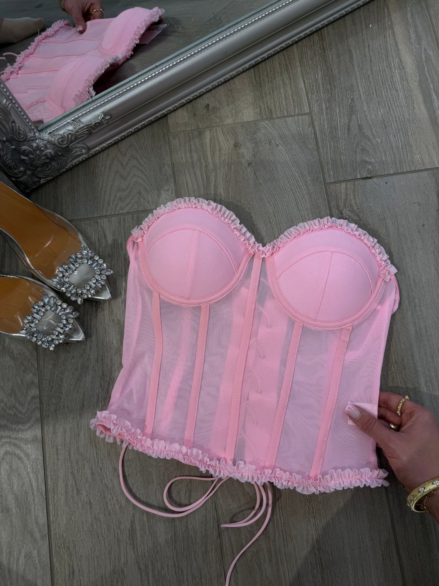 'Pretty in Pink' pink corset