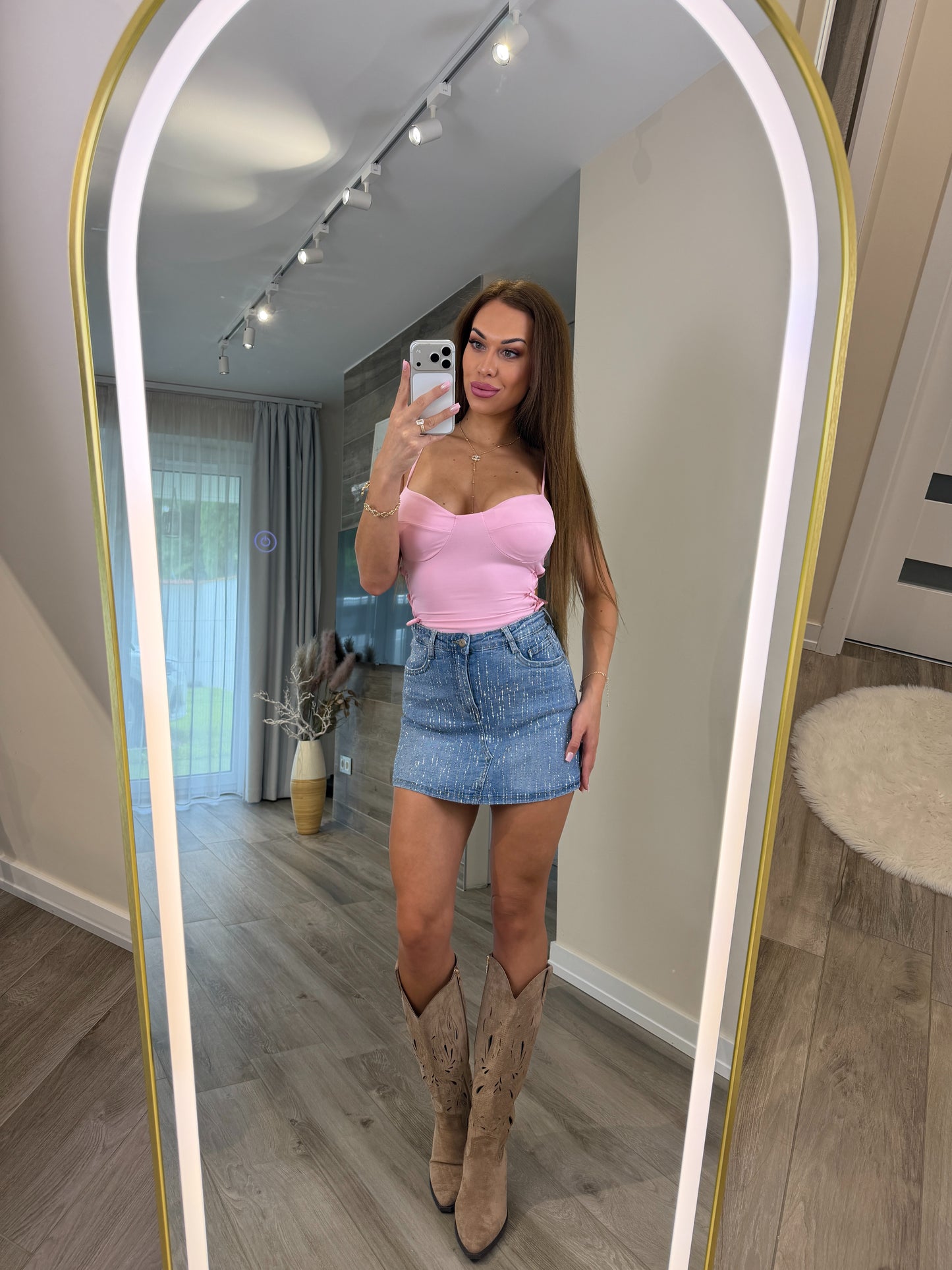 "Crystal Babe" strasszos szoknyanadrág