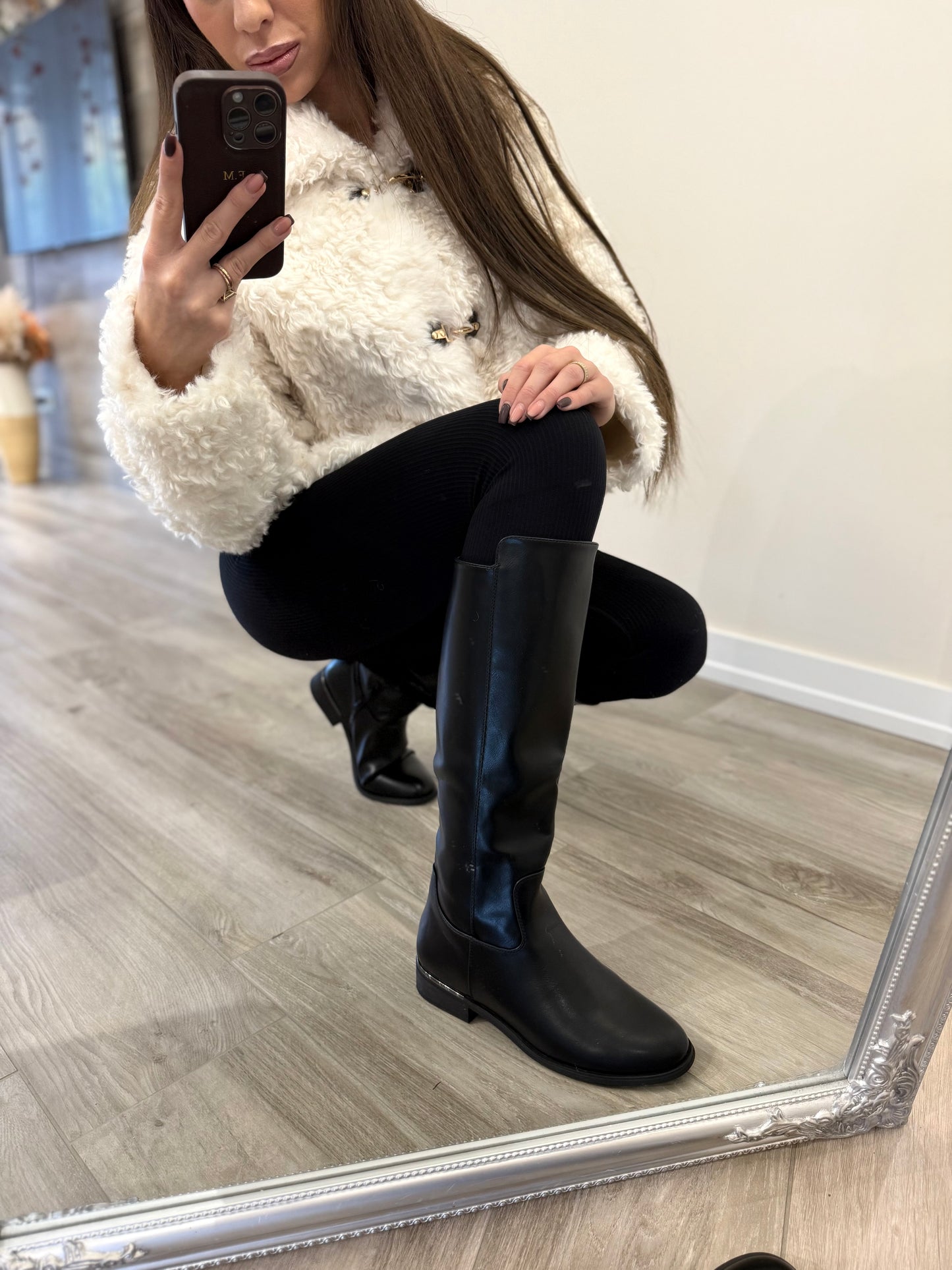 ‘Royal Ride' fekete csizma