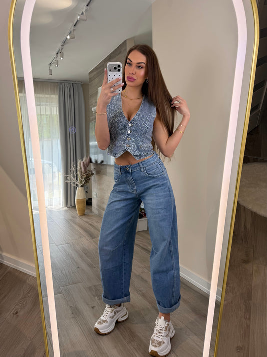 'Balloon Lover' Blue Jeans (Balloon/Barrel Jeans)