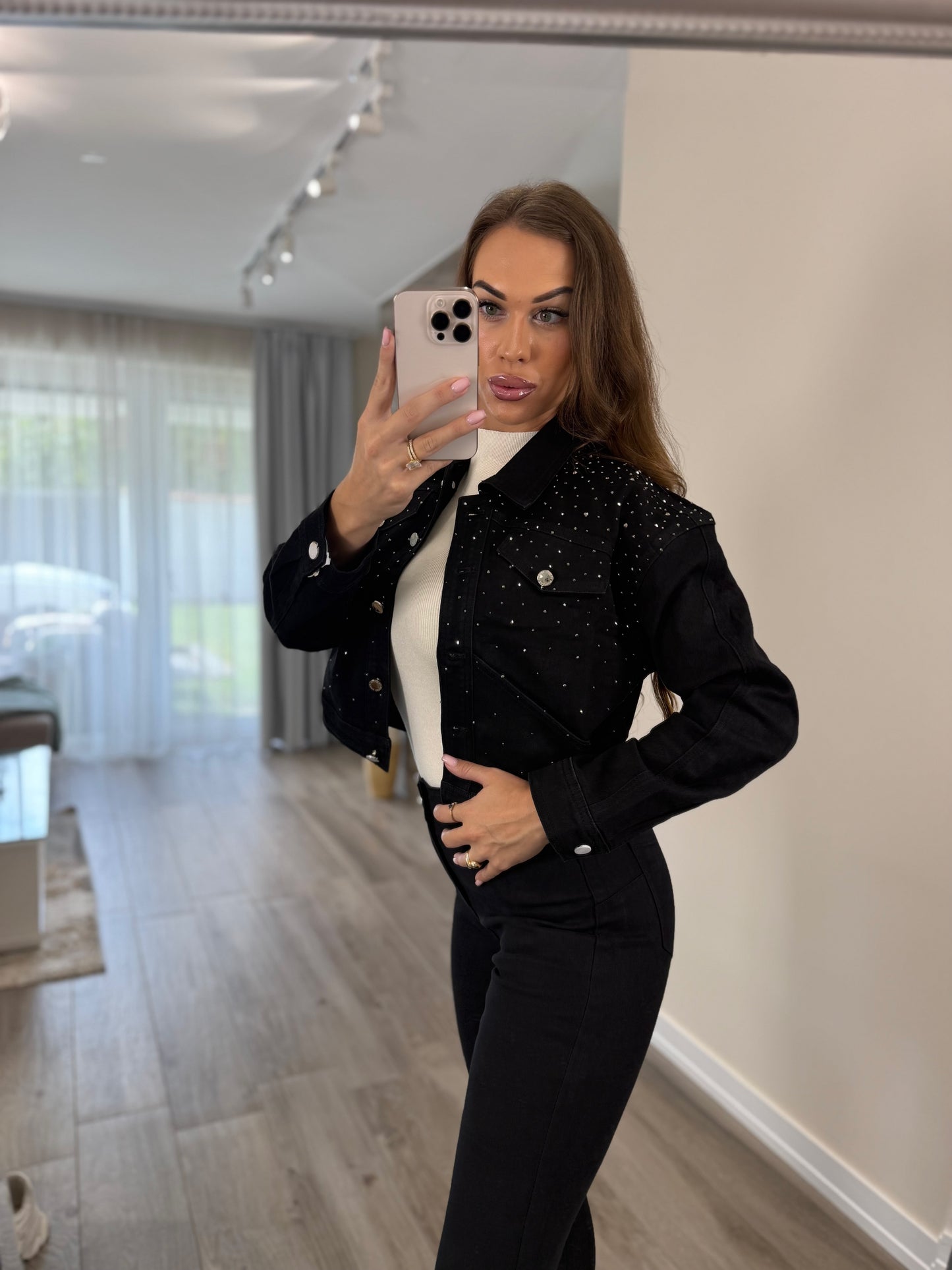 ‘Black Magic' farmernadrág (Mom fit)