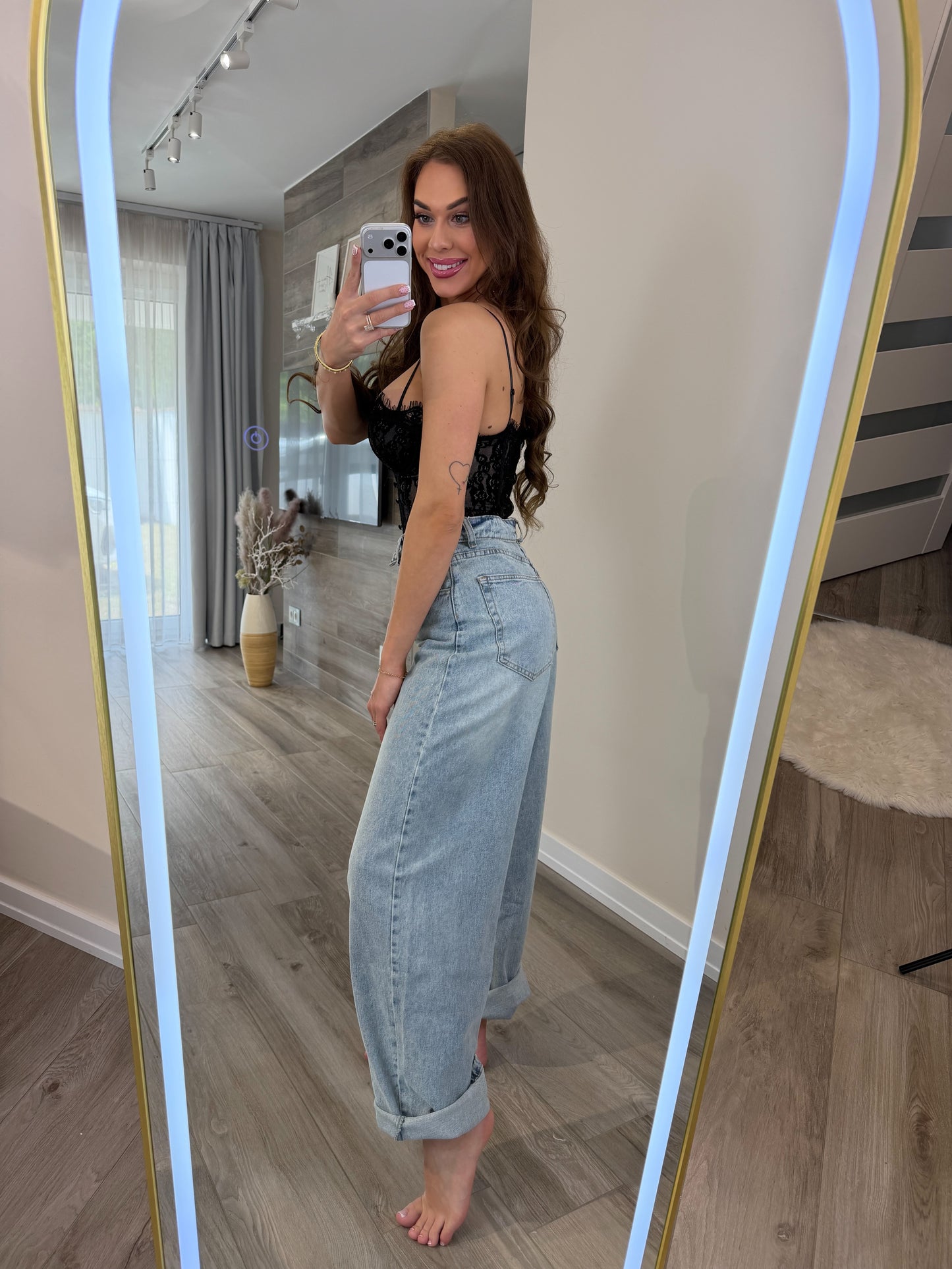 'Foldover' jeans (Ballon/Barrel jeans)