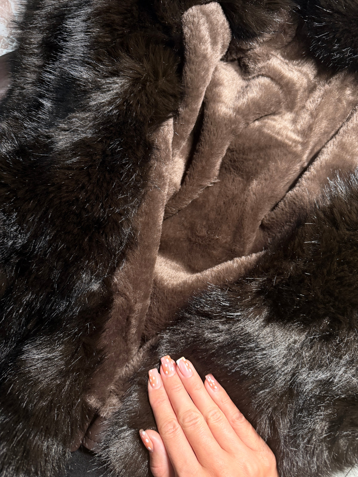 'Fur Ever' barna szőrmés bélelt műbőr kabát PREMIUM-LIMITED