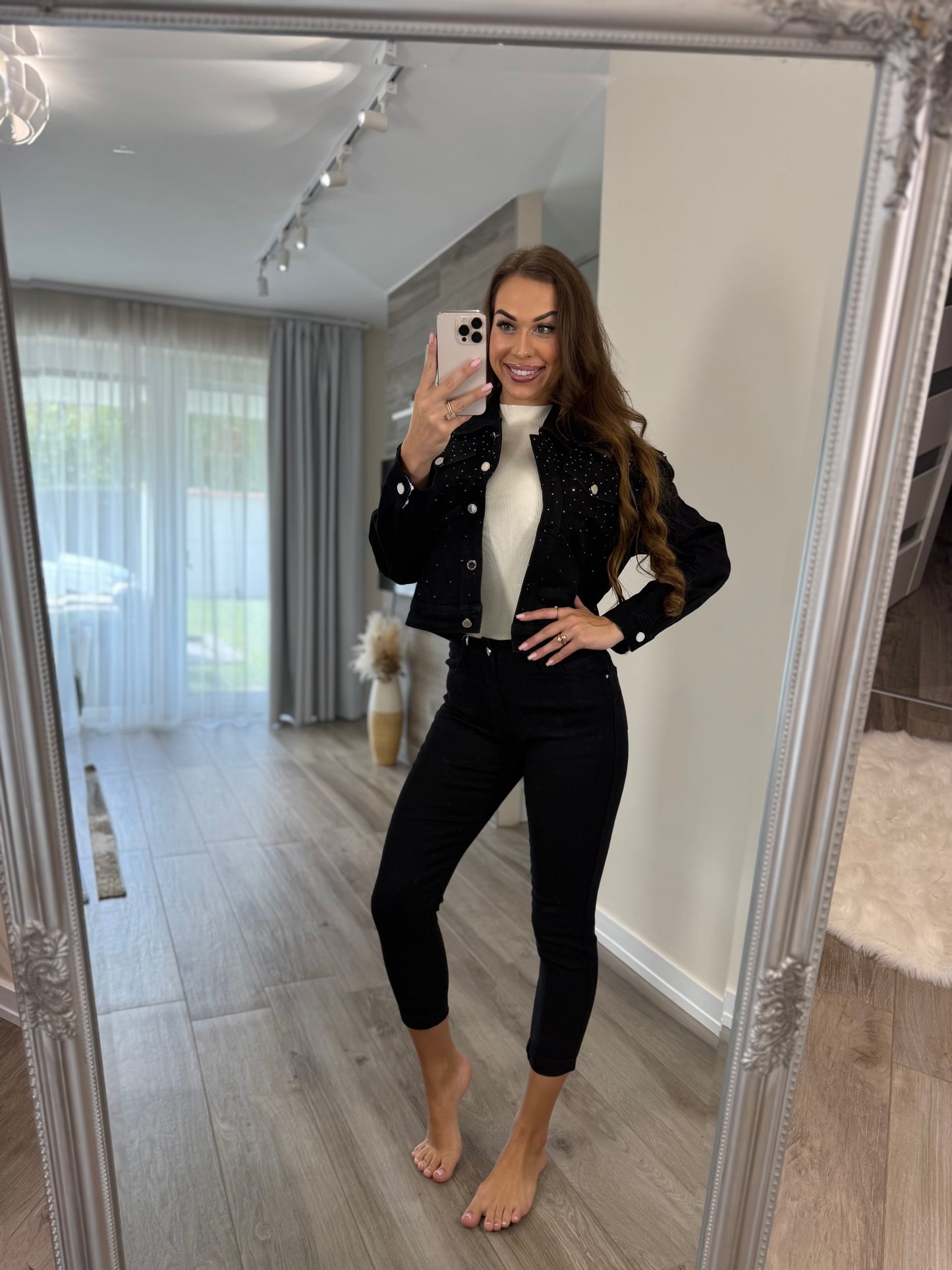 ‘Black Magic' farmernadrág (Mom fit)
