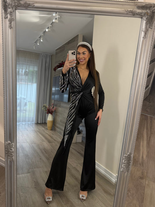 'Wild Diamond' flitteres fekete trapéz overál